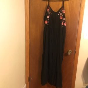 Black maxi dress